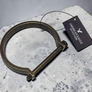 American Eagle Outfitters Bronze-Tone Hinged Bangle Bracelet